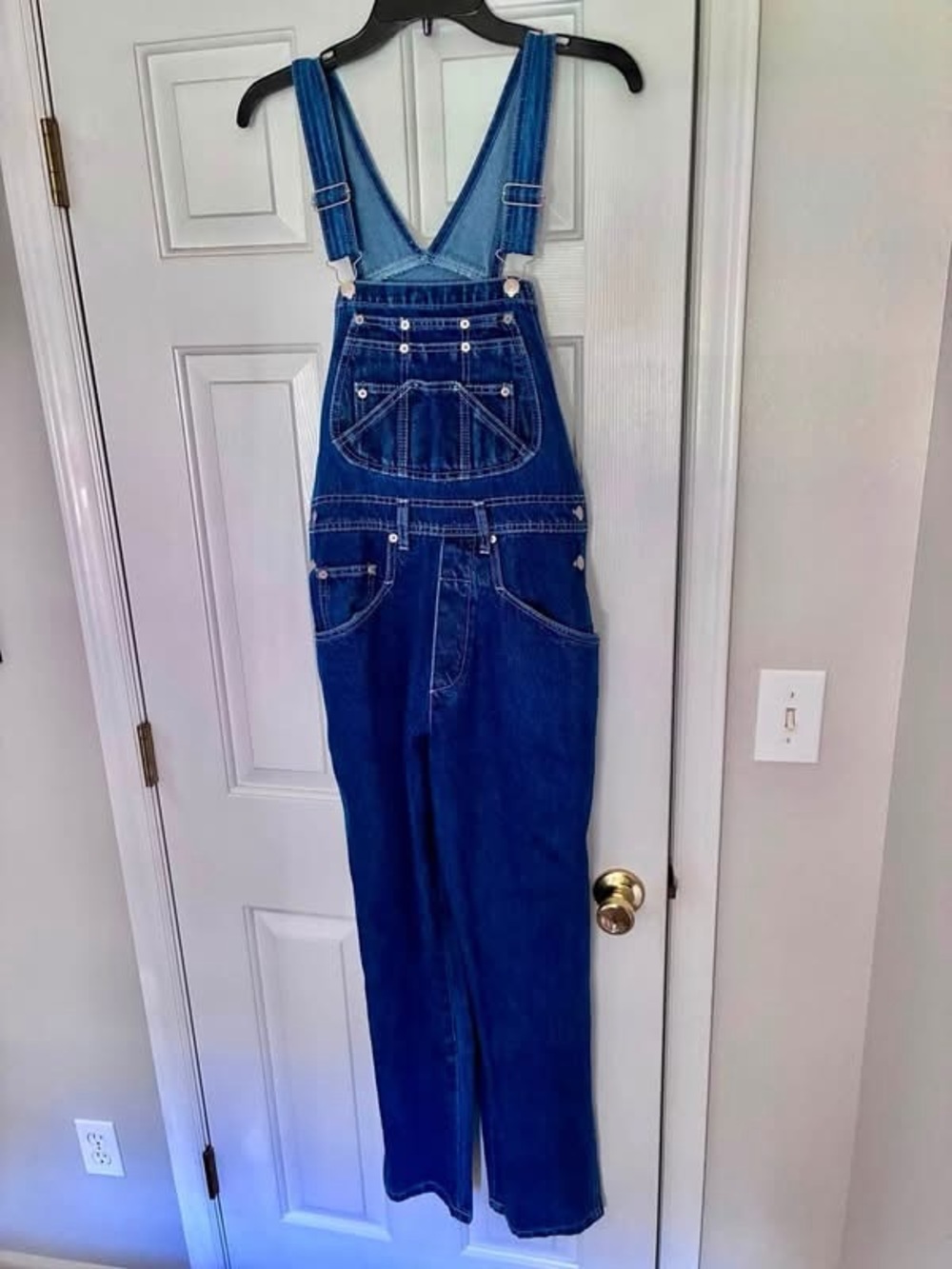 BRAND NEW Classic Women's Denim Overalls - Dark Blue
